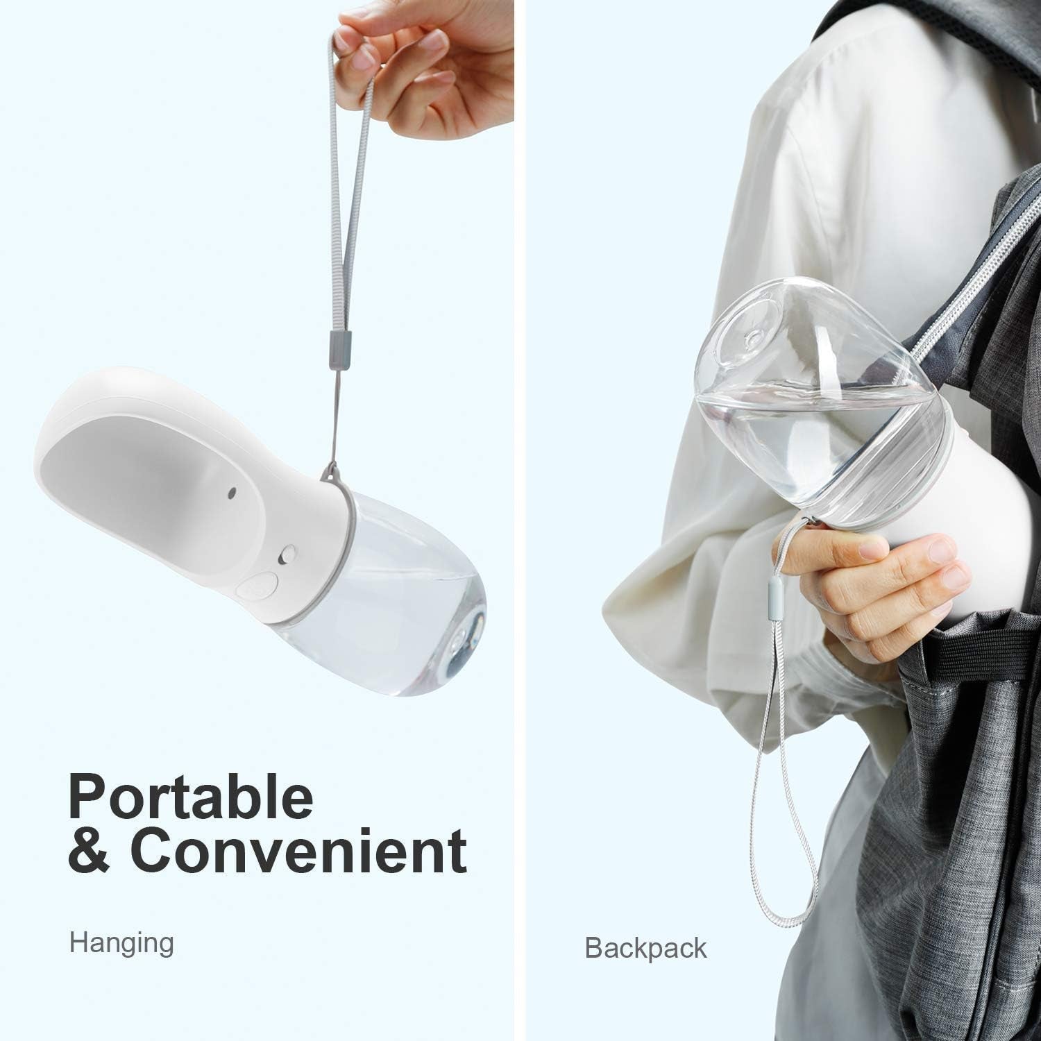 Portable Dog Water Bottle – Leak-Proof Travel Water Dispenser with Drinking Bowl