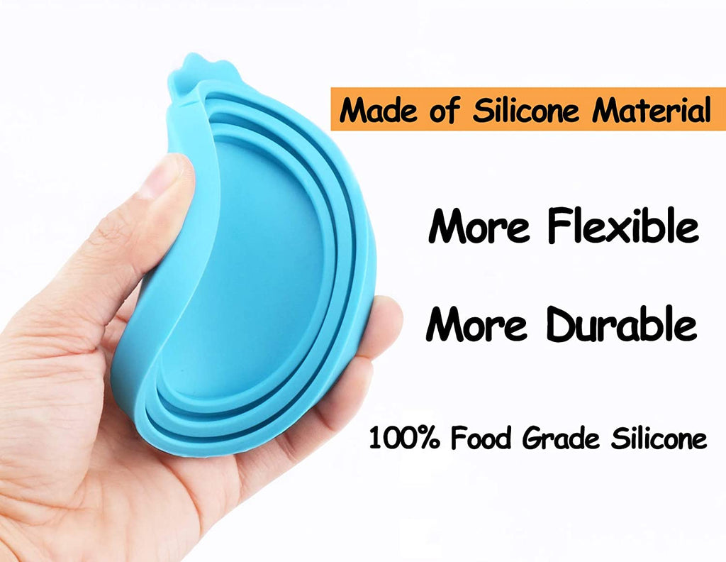 Silicone Pet Food Can Lids – Universal Reusable Covers for Dog & Cat Food Cans (Fits 3 Sizes)