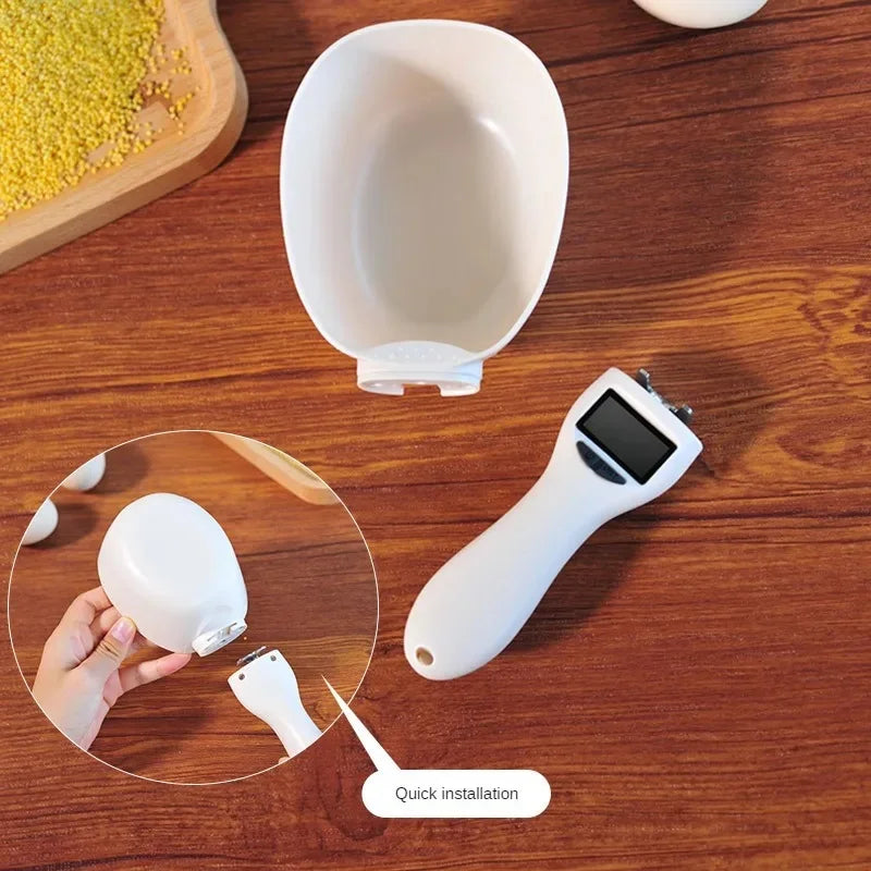 Digital Pet Food Measuring Scoop – Electronic Food Scale for Dog & Cat Food with LCD Display
