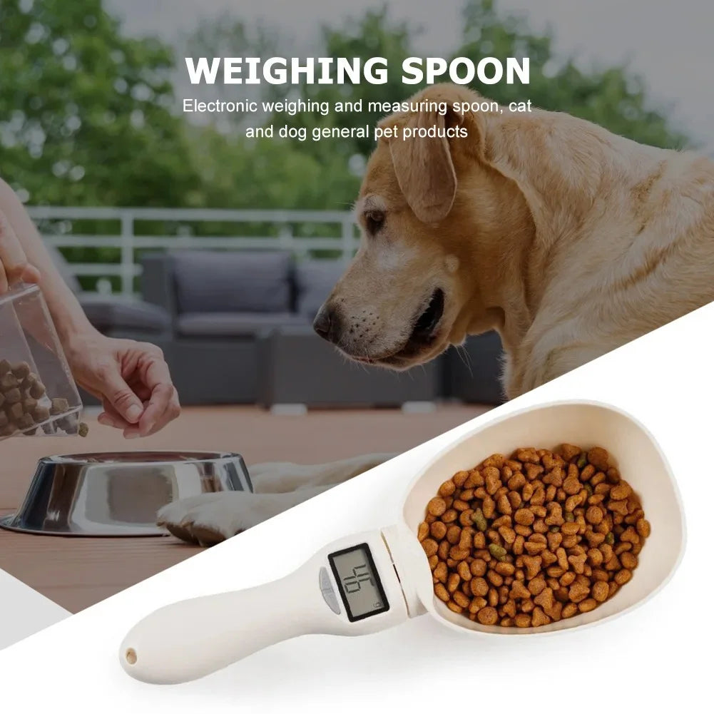 Digital Pet Food Measuring Scoop – Electronic Food Scale for Dog & Cat Food with LCD Display