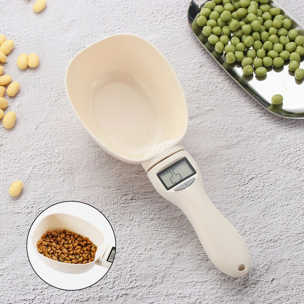 Digital Pet Food Measuring Scoop – Electronic Food Scale for Dog & Cat Food with LCD Display