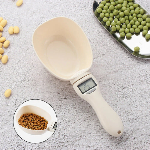 Digital Pet Food Measuring Scoop – Electronic Food Scale for Dog & Cat Food with LCD Display