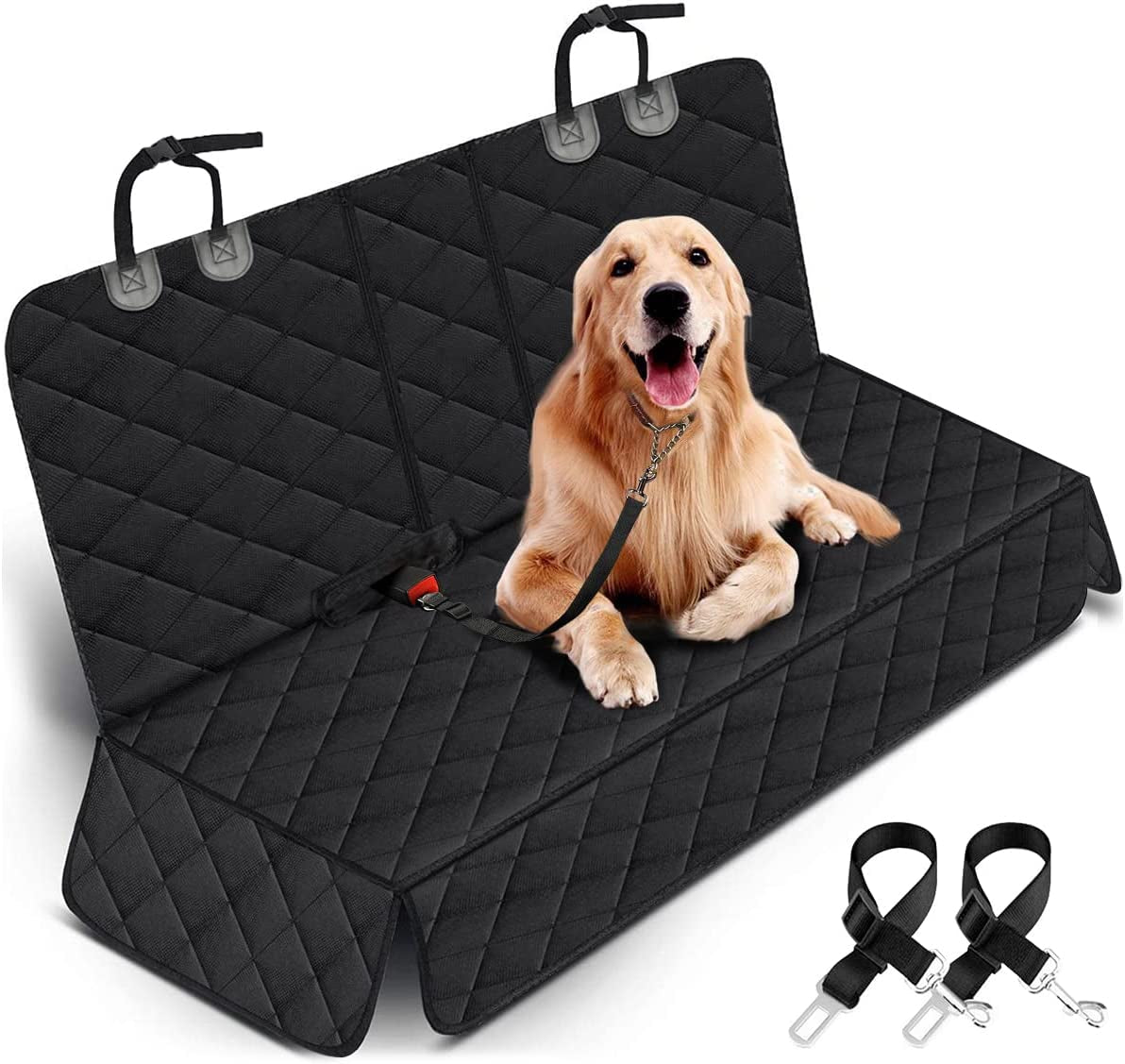 Waterproof Dog Car Seat Cover – Back Seat Protector for Cars, SUVs & Trucks with Armrest Access