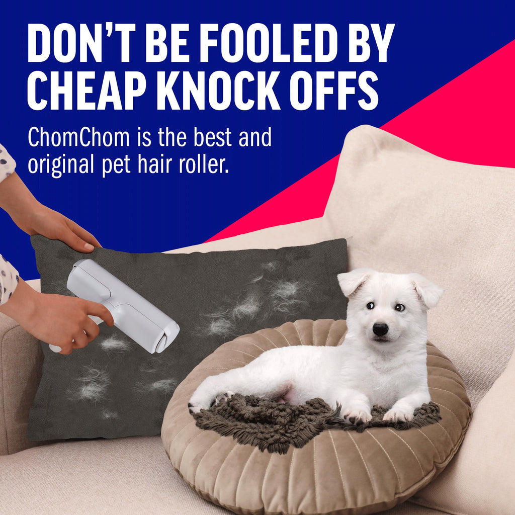 ChomChom Reusable Pet Hair Remover Roller for Dogs & Cats – Removes Hair from Furniture, Carpets & Clothing