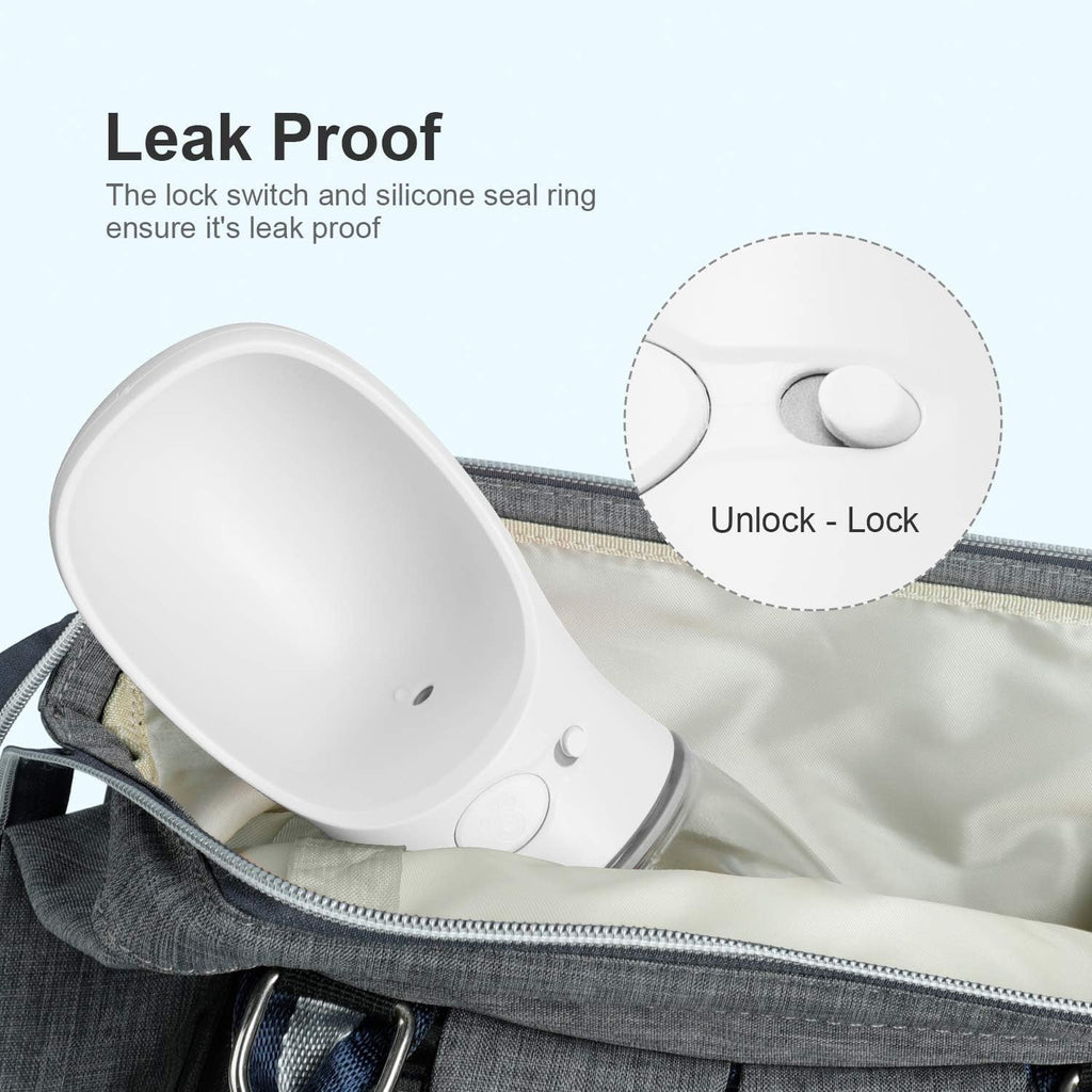 Portable Dog Water Bottle – Leak-Proof Travel Water Dispenser with Drinking Bowl