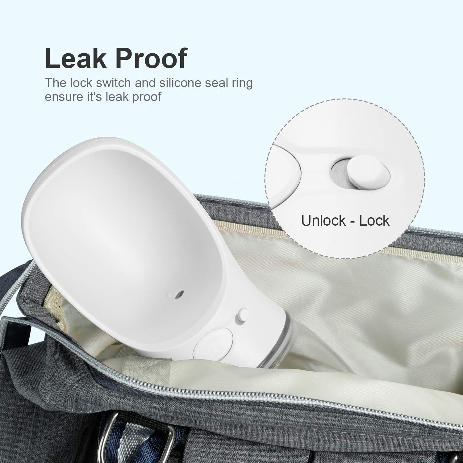 Portable Dog Water Bottle – Leak-Proof Travel Water Dispenser with Drinking Bowl