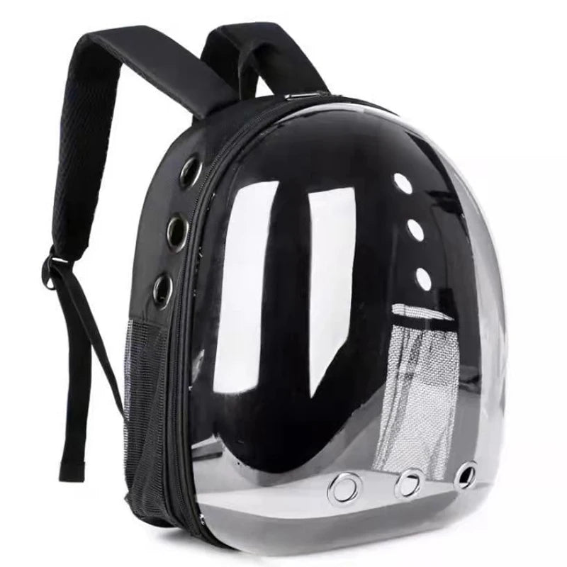 Transparent Pet Carrier Backpack – Breathable Space Capsule Backpack for Cats & Small Dogs