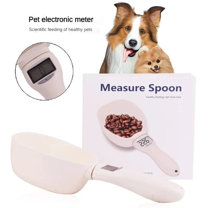 Digital Pet Food Measuring Scoop – Electronic Food Scale for Dog & Cat Food with LCD Display
